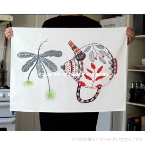Decorative Kitchen Towels with Printing or Embroidery (KT-01)